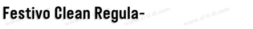 Festivo Clean Regula字体转换